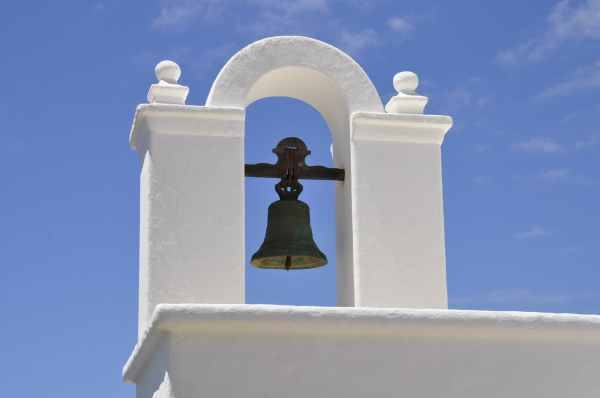 black bell during daytime