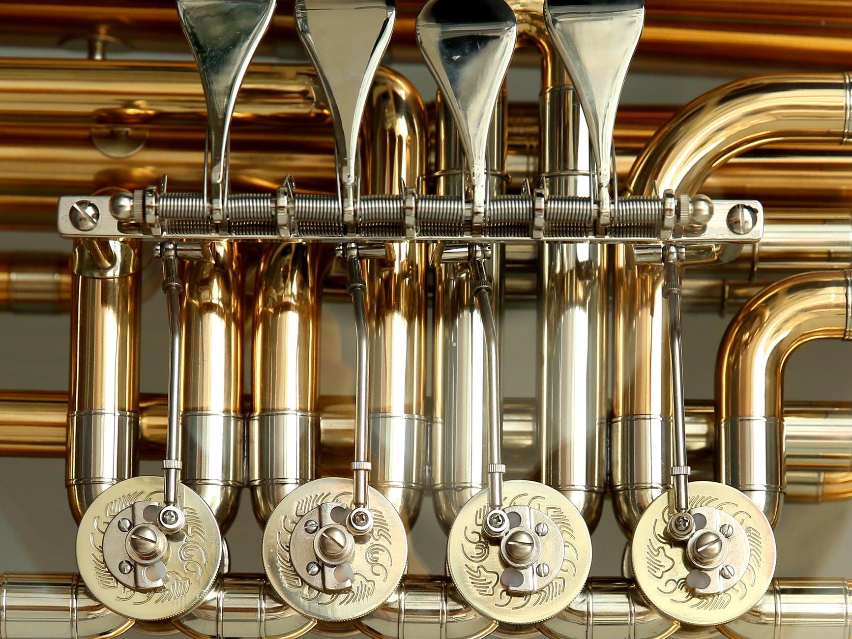 silver gold musical instrument